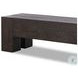 Abaso Ebony Rustic Wormwood Oak 70" Accent Bench