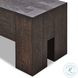 Abaso Ebony Rustic Wormwood Oak 70" Accent Bench