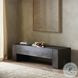 Abaso Ebony Rustic Wormwood Oak 70" Accent Bench