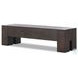 Abaso Ebony Rustic Wormwood Oak 70" Accent Bench