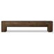 Abaso Ebony Rustic Wormwood Oak Large 90" Accent Bench