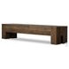 Abaso Ebony Rustic Wormwood Oak Large 90" Accent Bench