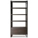 Orwin Smoked Black Oak 2 Door Bookshelf