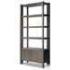 Orwin Smoked Black Oak 2 Door Bookshelf