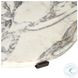 Sophie Veined White Marble Round End Table