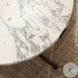 Sophie Veined White Marble Round End Table