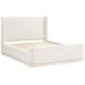 Carmel Beige Eastern King Upholstered Platform Bed