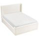 Carmel Beige Eastern King Upholstered Platform Bed