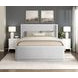 Carmel Light Gray Queen Upholstered Platform Bed