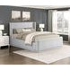 Carmel Light Gray Queen Upholstered Platform Bed
