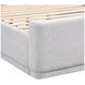 Carmel Light Gray Queen Upholstered Platform Bed