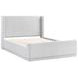 Carmel Light Gray Queen Upholstered Platform Bed
