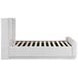 Carmel Light Gray Queen Upholstered Platform Bed