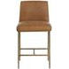 Lathan Tan Leather Upholstered Counter Height Stool