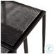Dalston Smoked Black Cast Glass Square Nesting End Table Set