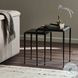 Dalston Smoked Black Cast Glass Square Nesting End Table Set