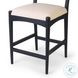 Haddon Brushed Ebony Performance Fabric Counter Height Stool