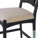 Haddon Brushed Ebony Performance Fabric Counter Height Stool