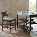 Haddon Brushed Ebony Performance Fabric Counter Height Stool