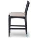 Haddon Brushed Ebony Performance Fabric Counter Height Stool
