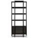 Reza Worn Black Parawood Bookcase