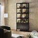 Reza Worn Black Parawood Bookcase
