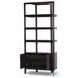 Reza Worn Black Parawood Bookcase