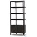 Reza Worn Black Parawood Bookcase