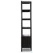 Reza Worn Black Parawood Bookcase