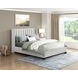 Emerson Beige Full Bed Upholstered Low Profile Bed