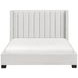 Emerson Beige Queen Upholstered Low Profile Bed