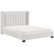 Emerson Beige Queen Upholstered Low Profile Bed