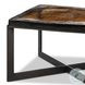 Lennie Amber Cast Glass Square Bunching Table