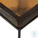 Lennie Amber Cast Glass Square Bunching Table