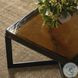 Lennie Amber Cast Glass Square Bunching Table