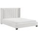 Emerson Beige Full Bed Upholstered Low Profile Bed