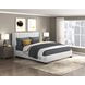 Emerson Beige Eastern King Upholstered Low Profile Bed