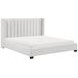 Emerson Beige Eastern King Upholstered Low Profile Bed