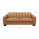 Baylor Cinnamon Brown Leather 84" Sofa