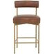 Astellan Bravo Cognac Upholstered Counter Height Stool