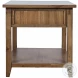 Claremont Wire Brush Brown Square End Table