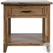 Claremont Wire Brush Brown Square End Table