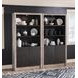Halifax Flax and Java 2 Door Etagere with LED