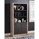 Halifax Flax and Java 2 Door Etagere with LED