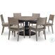 Halifax Flax And Java Extendable Round Dining Table