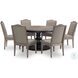 Halifax Flax And Java Extendable Round Dining Table