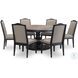 Halifax Flax And Java Extendable Round Dining Table