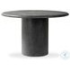 Bonnie Textured Black Concrete 49" Round Dining Table