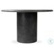 Bonnie Textured Black Concrete 49" Round Dining Table