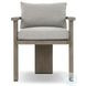 Tahana Hayes Fog Performance Fabric Outdoor Dining Armchair